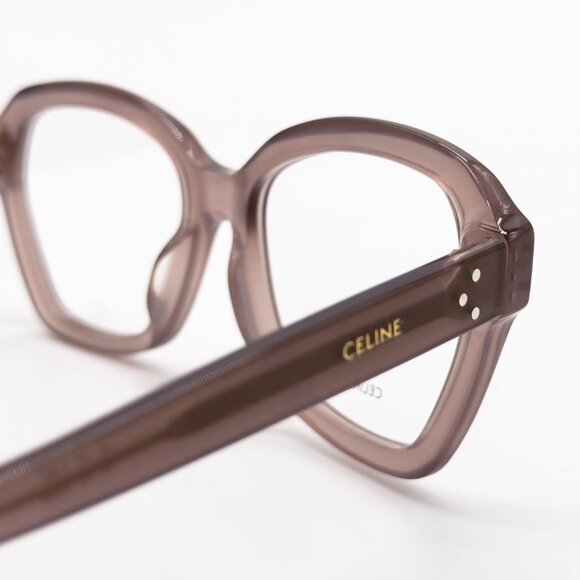 NEW CELINE CL50100I 045 WOMEN SHINY HAZELNUT EYEGLASSES CELINE - Picture 9 of 13